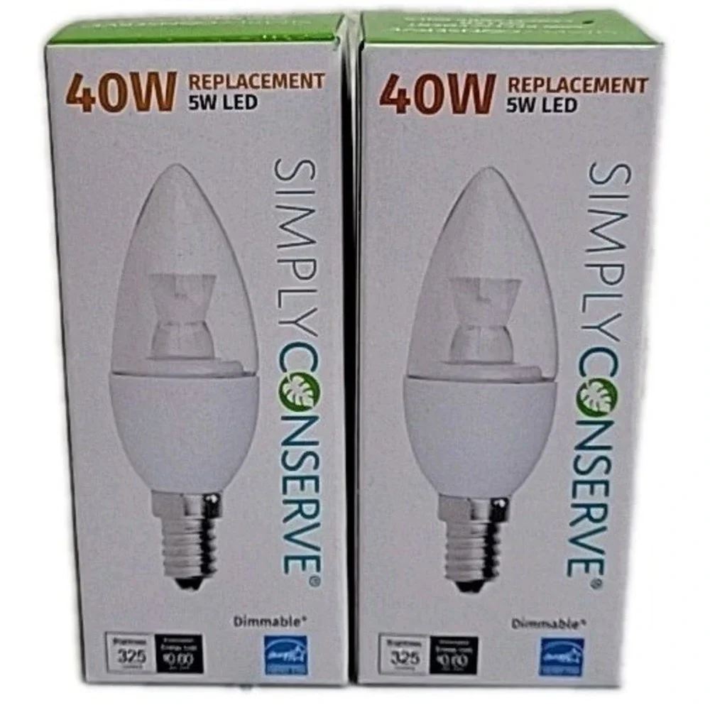 SIMPLY CONSERVE LED Light Bulb Dimmable 40W Warm White L05LCDL2700K 1 Bulb